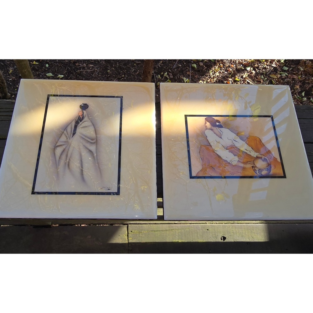 Decorative Art Tiles by Robert‎ Redbird (Kiowa)